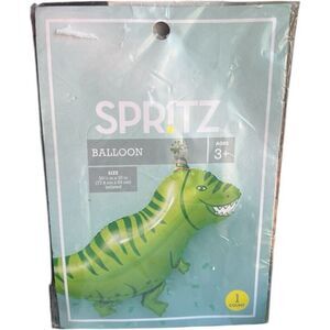 New in Package Spritz T-Rex Dinosaur Birthday Party Dinosaur Mylar Balloon